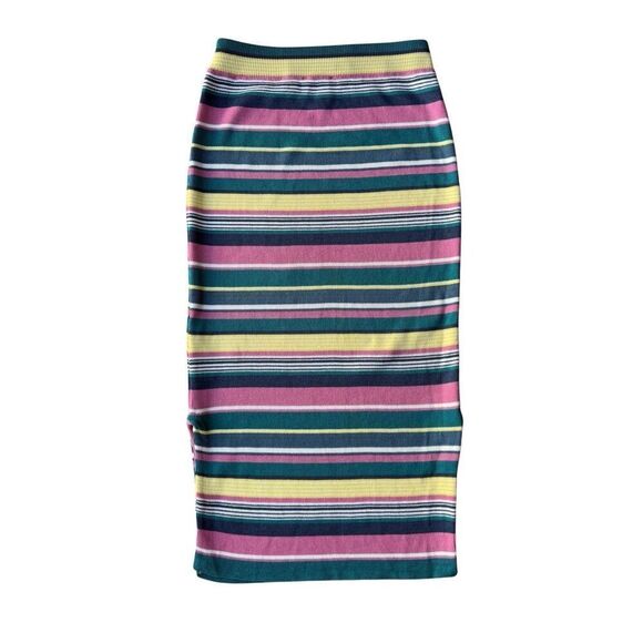 Anthropologie Maeve Iana Striped Multicolored Striped Knit Skirt - Picture 5 of 11